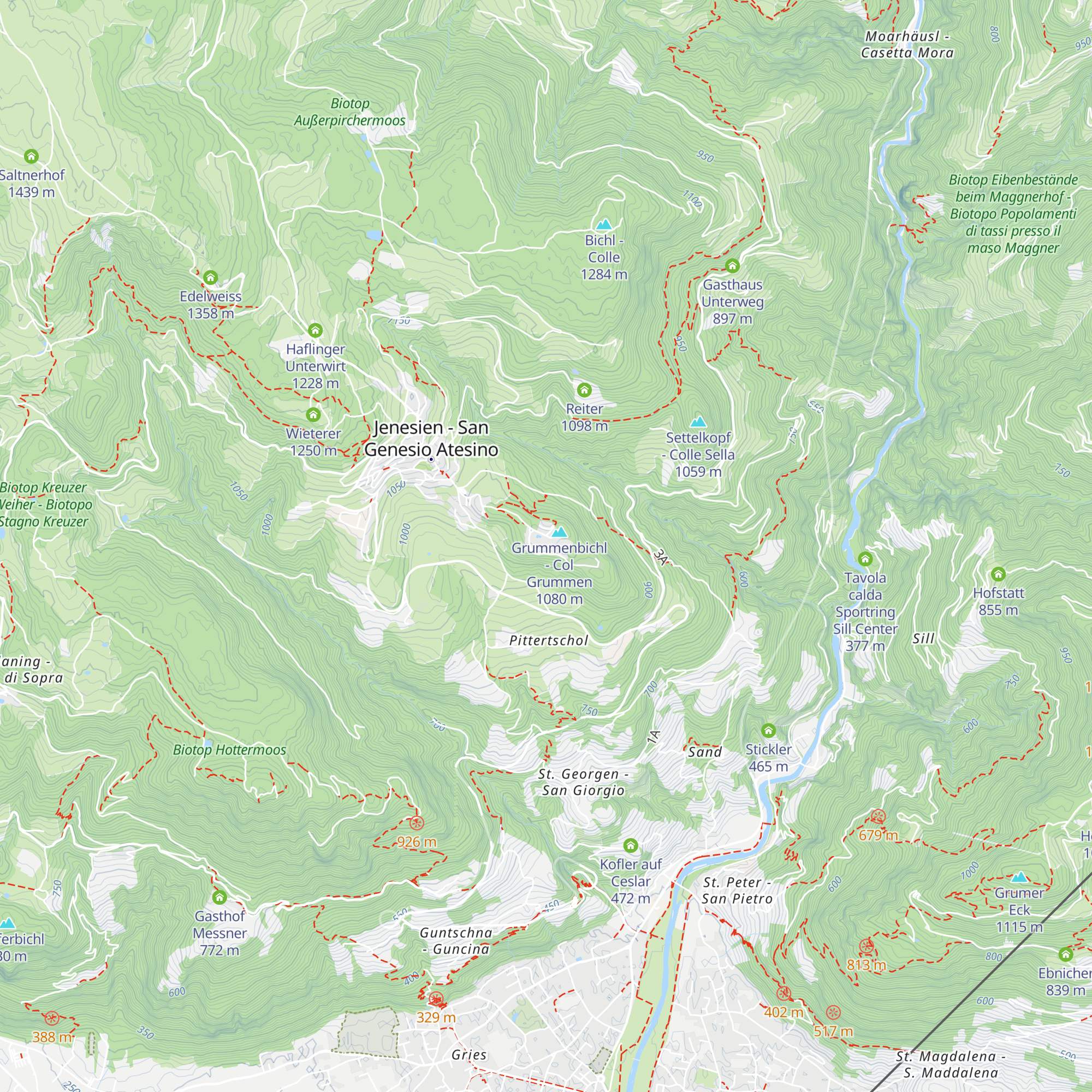 Schönblick - Belvedere map