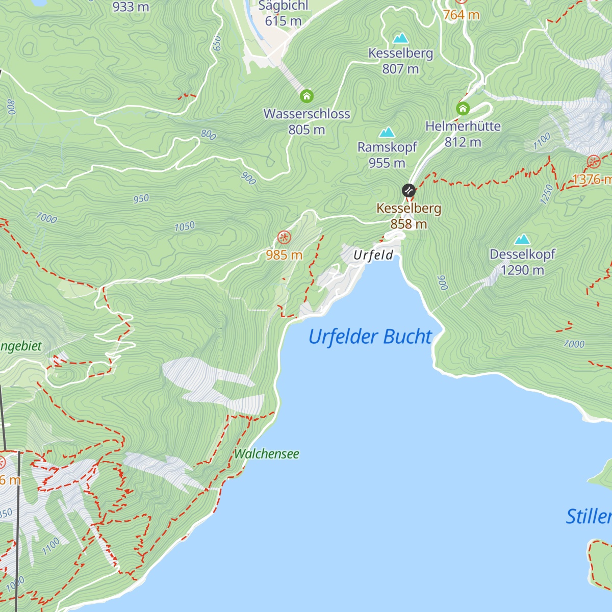 Jugendherberge Walchensee-Urfeld map