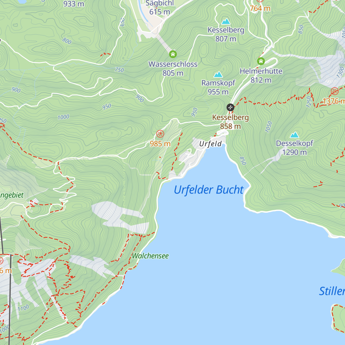 Jugendherberge Walchensee-Urfeld map