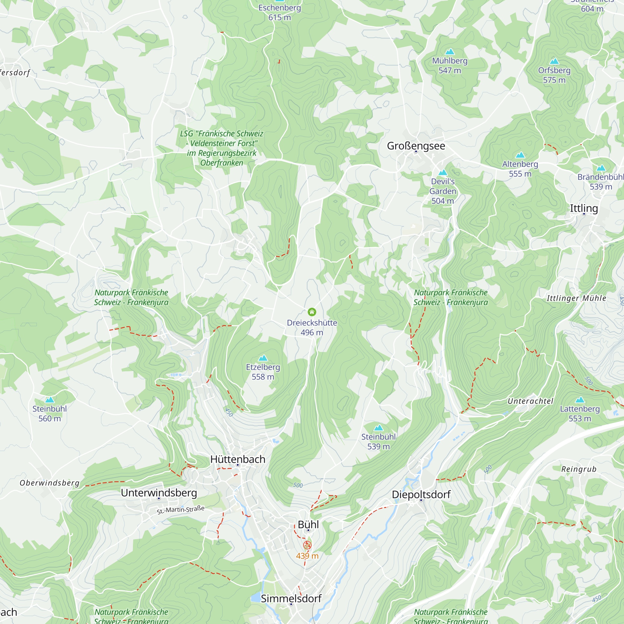 Dreieckshütte map