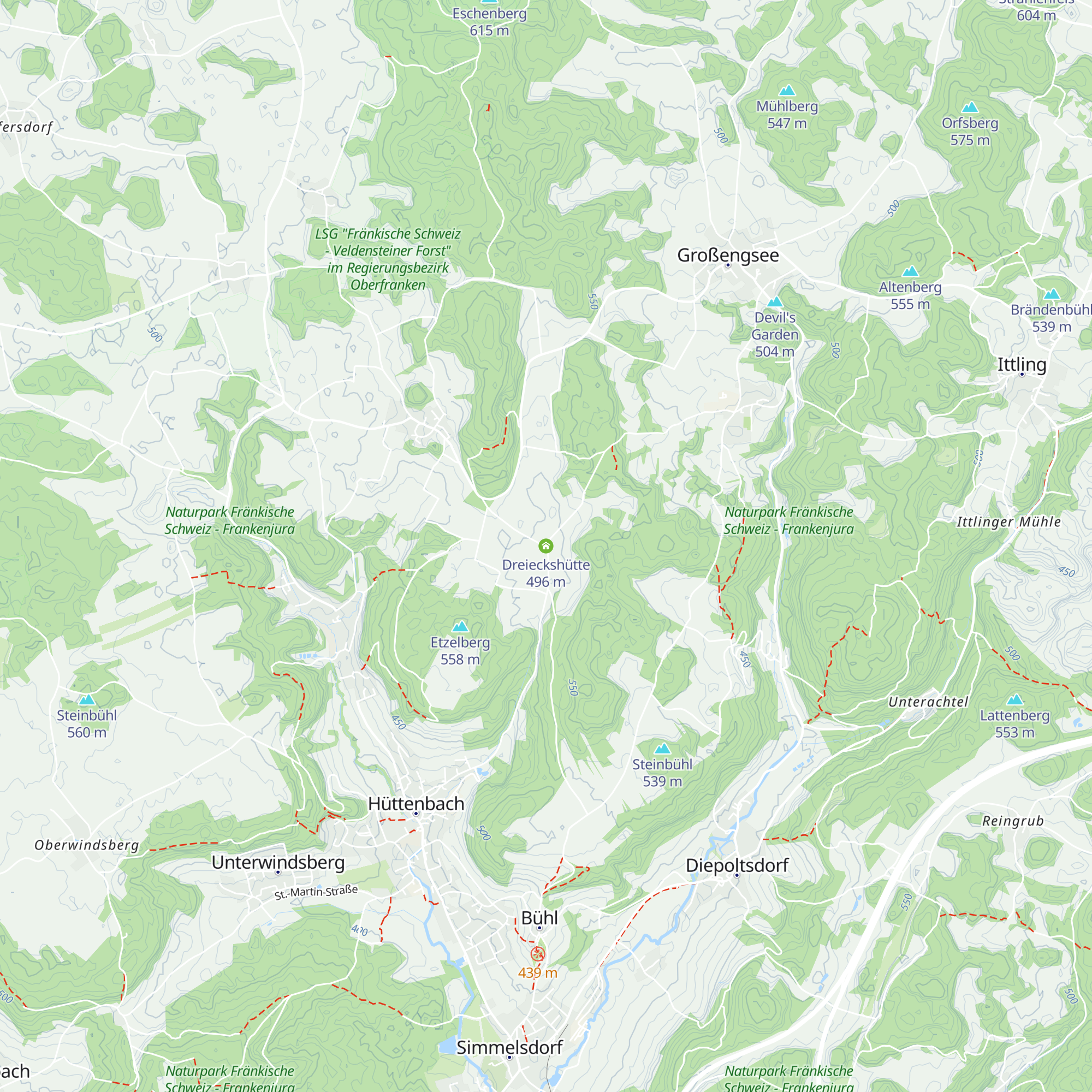 Dreieckshütte map