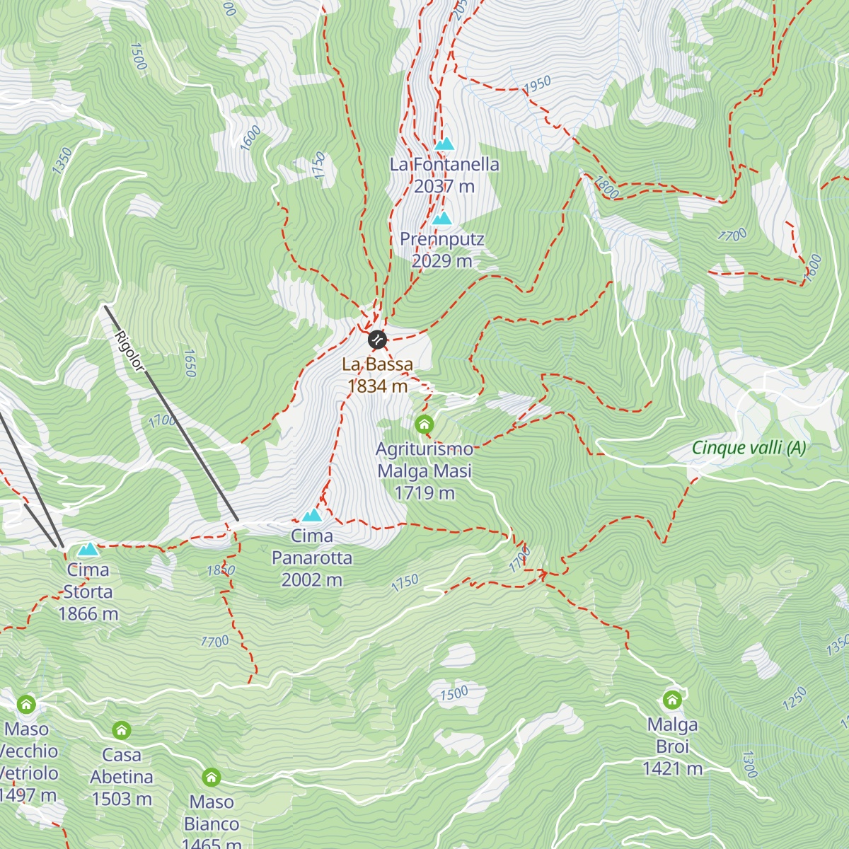 Agriturismo Malga Masi map
