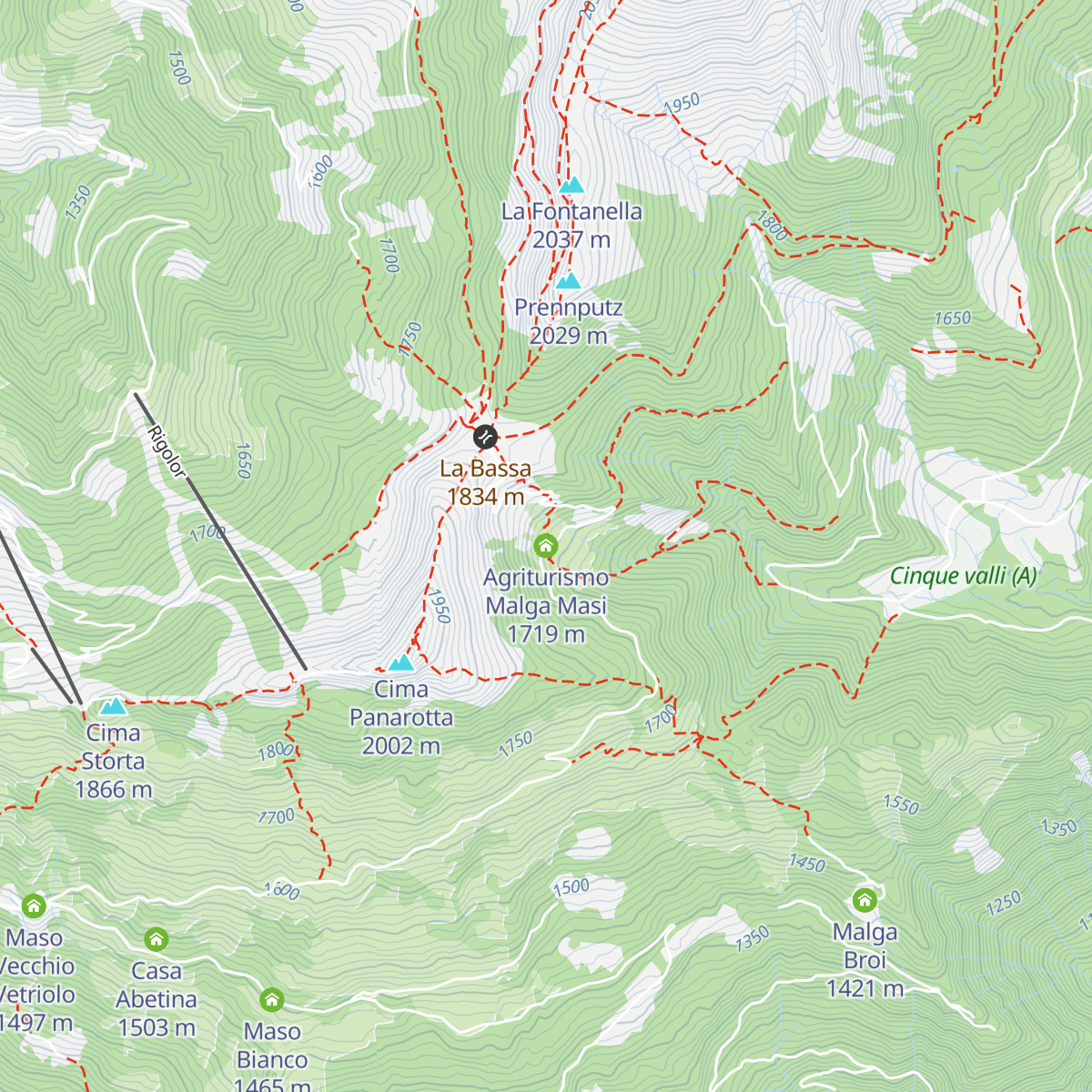 Agriturismo Malga Masi map
