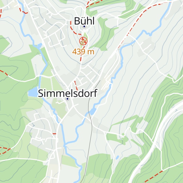 Map of Ehem. Bahnhof Simmelsdorf-Hüttenbach