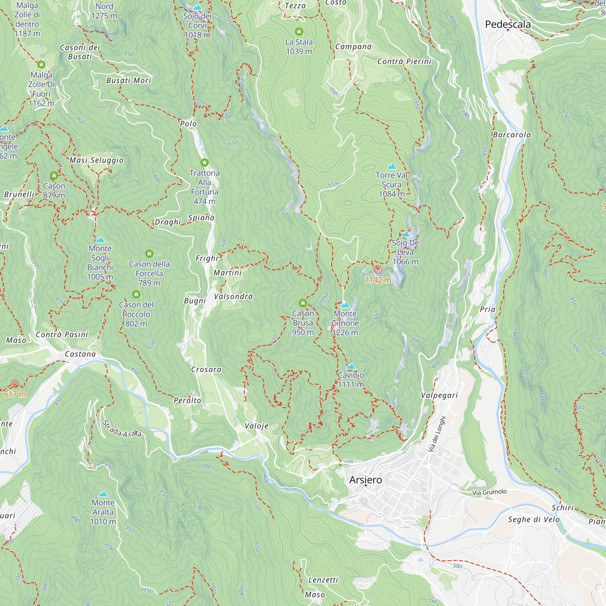 Cason Brusà map