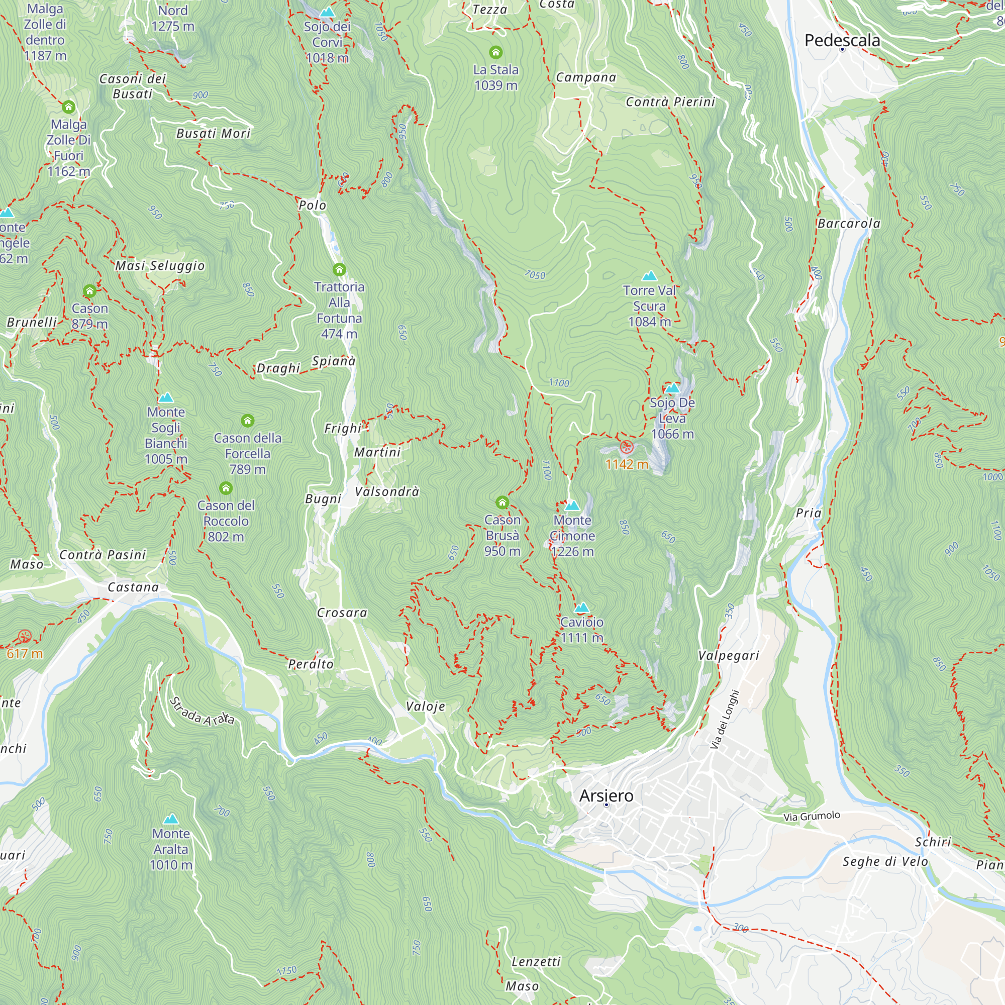 Cason Brusà map