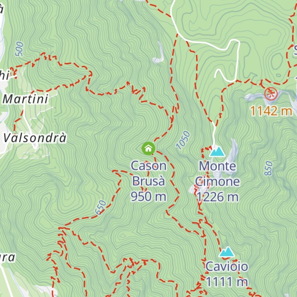 Map of Cason Brusà