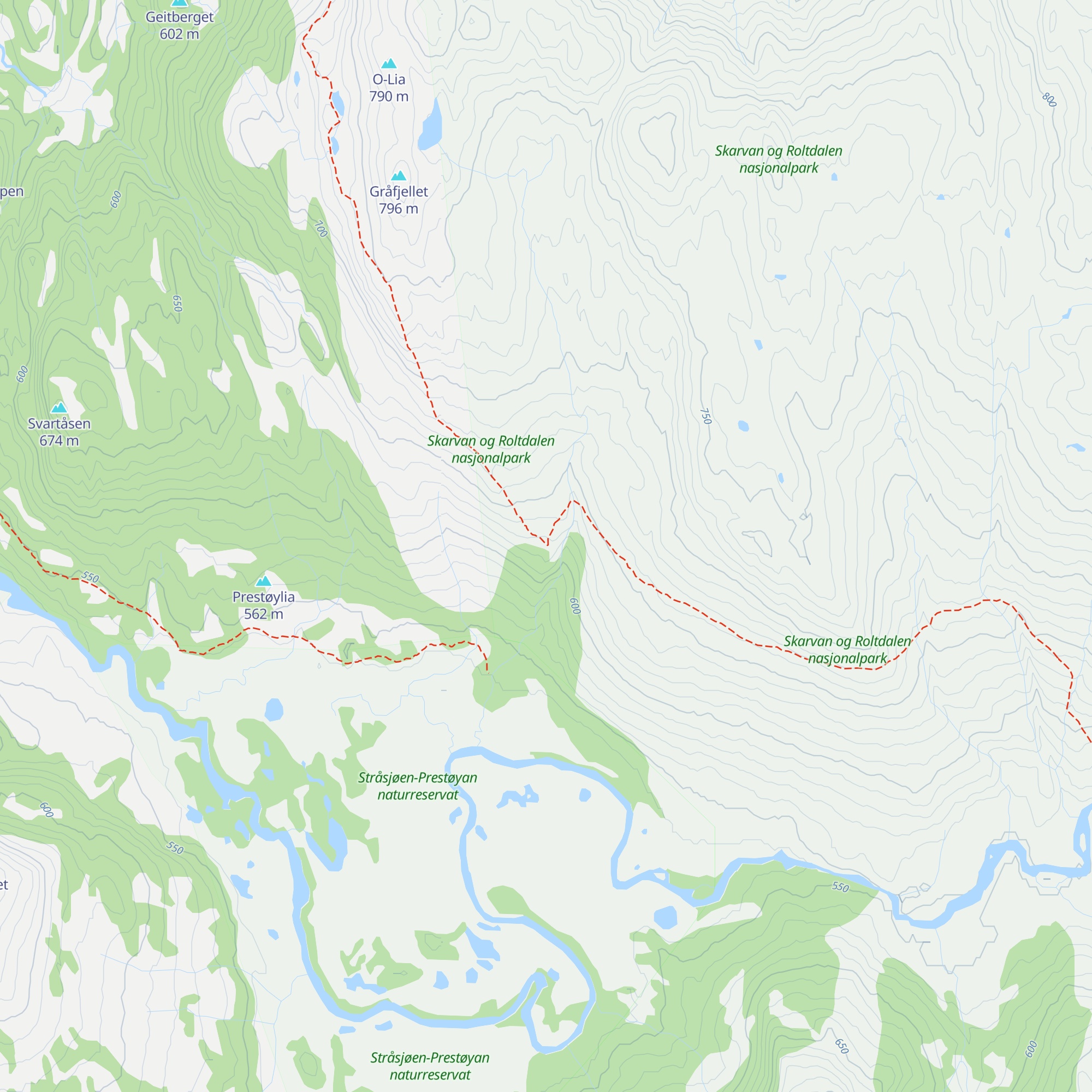 Prestøyhytta map
