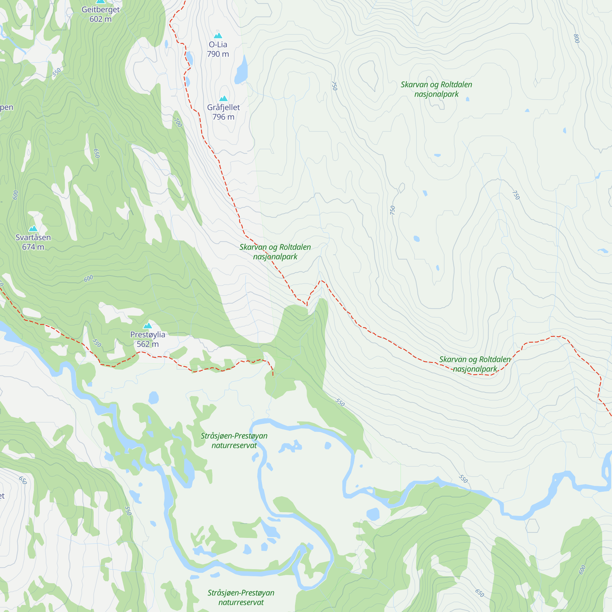Prestøyhytta map