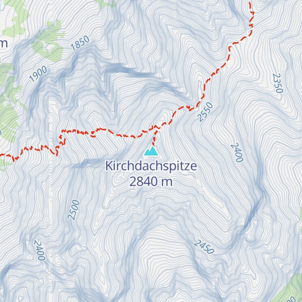 Map of Kirchdachspitze