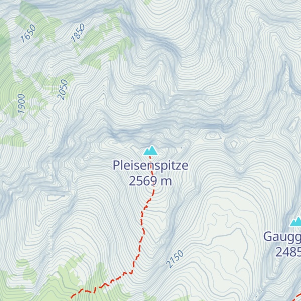 Map of Pleisenspitze