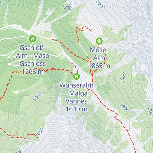 Map of Wanseralm - Malga Vannes