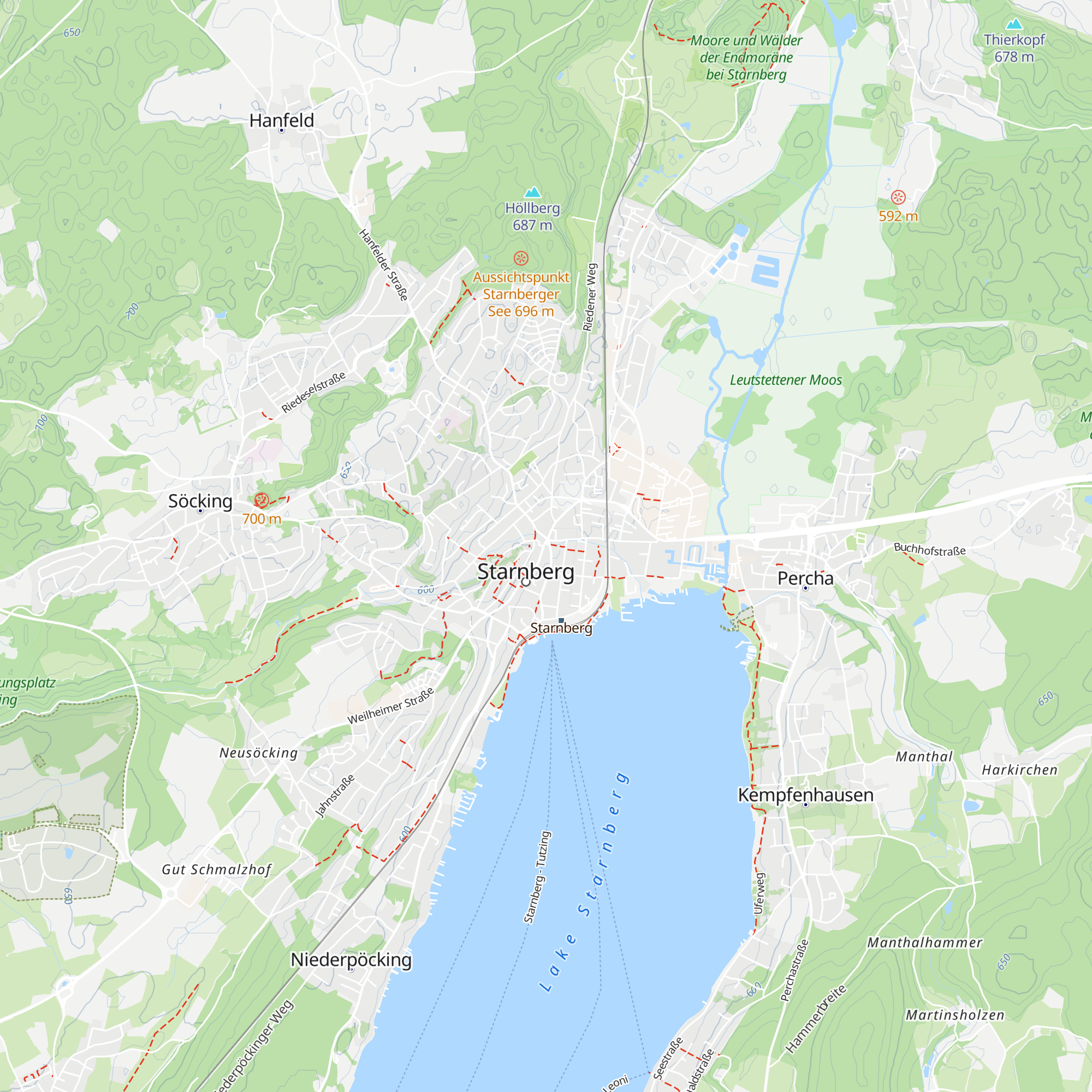 Tourist Information Starnberg map