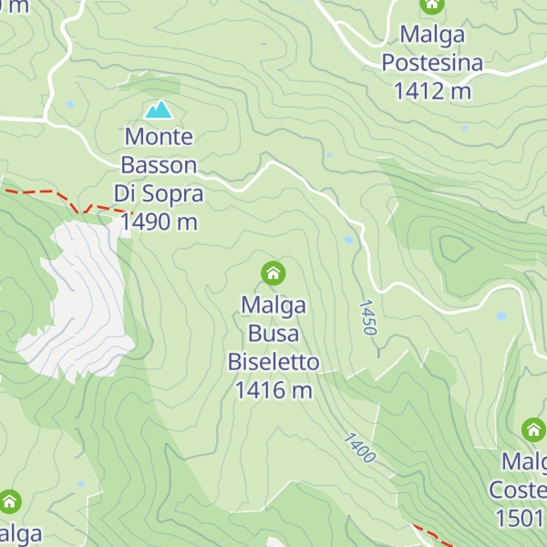 Map of Malga Busa Biseletto