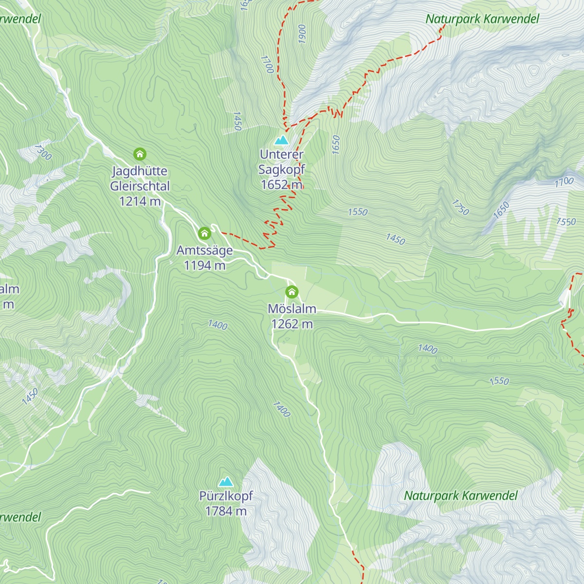 Möslalm map