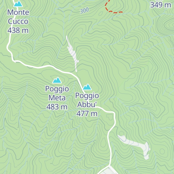 Map of Poggio Abbu'