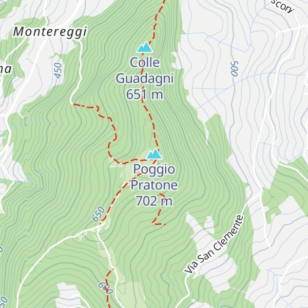 Map of Poggio Pratone
