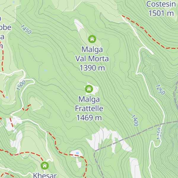 Map of Malga Frattelle