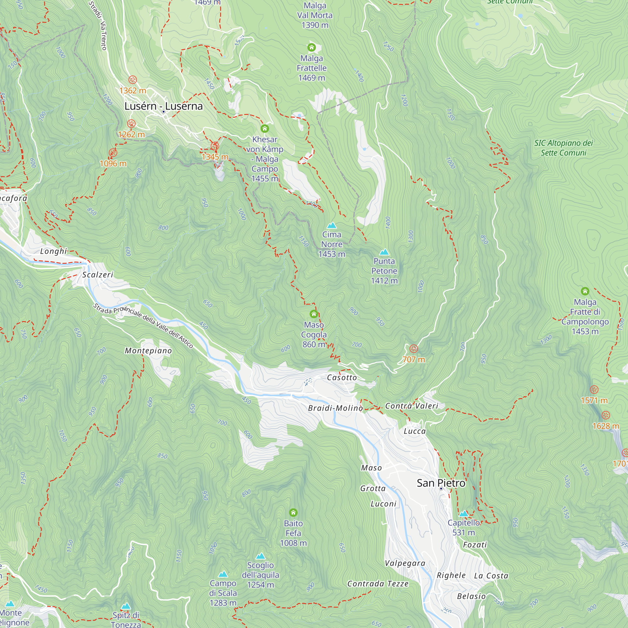 Maso Cogola map