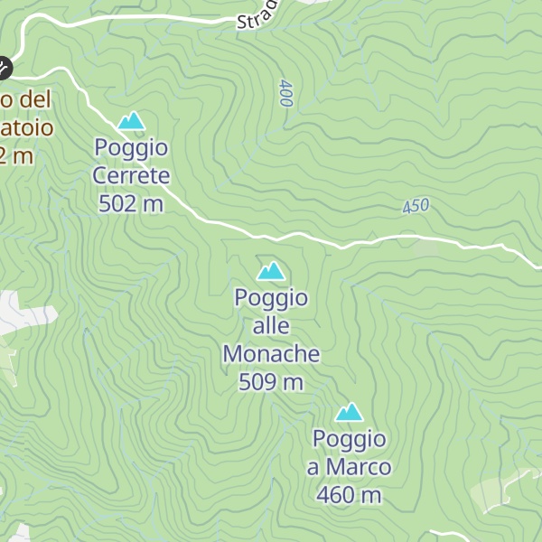 Map of Poggio alle Monache