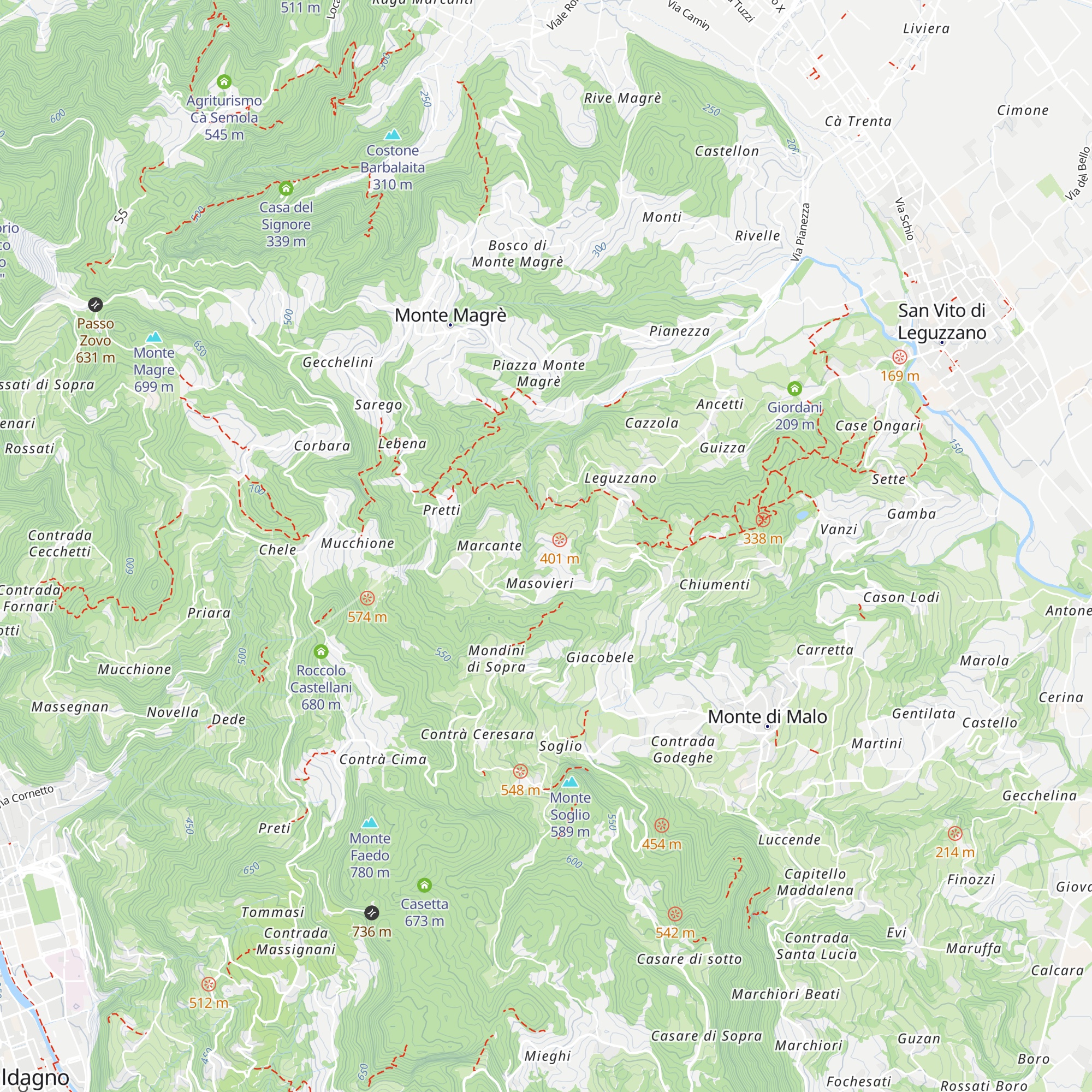 Villa Cartago map