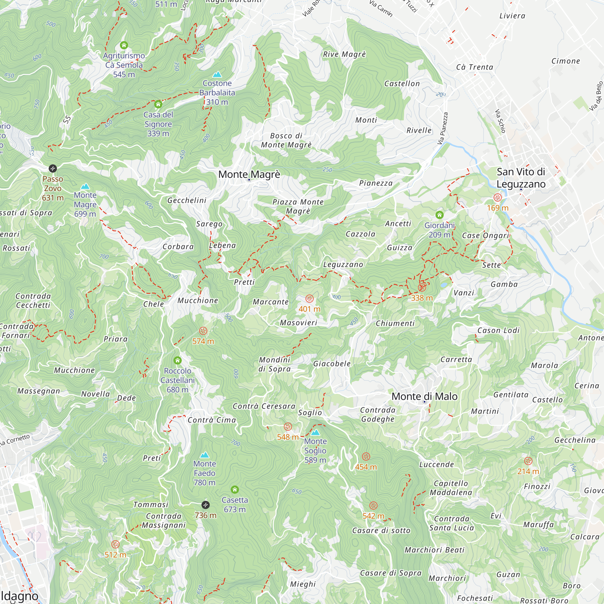 Villa Cartago map