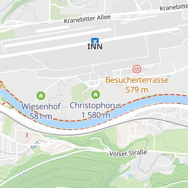 Map of Flugeinsatzstelle Innsbruck