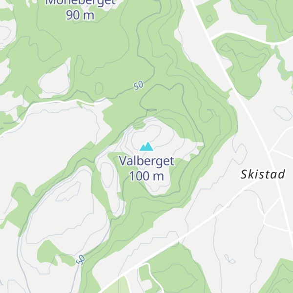 Map of Valberget