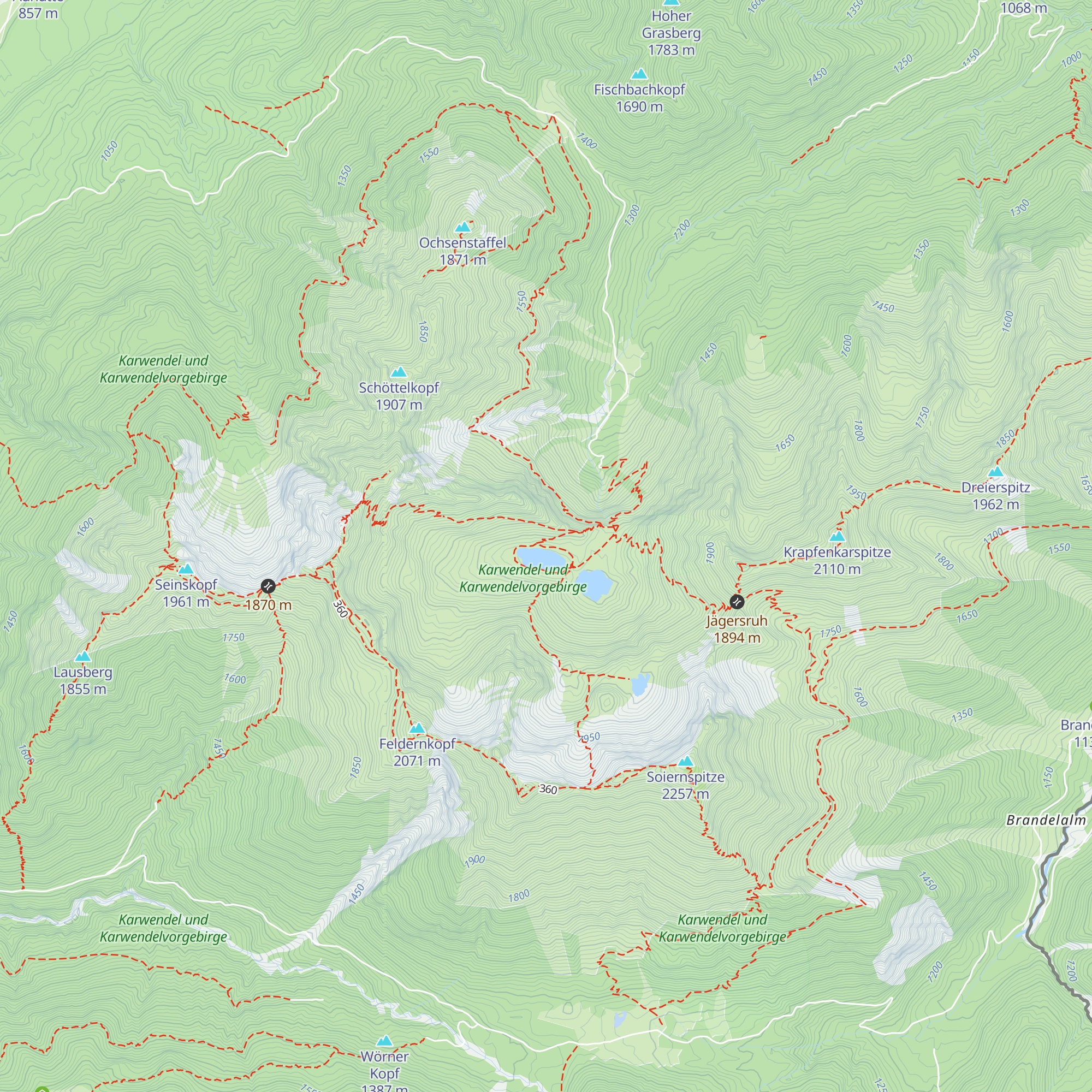 Diensthütte Bergwacht Krün map