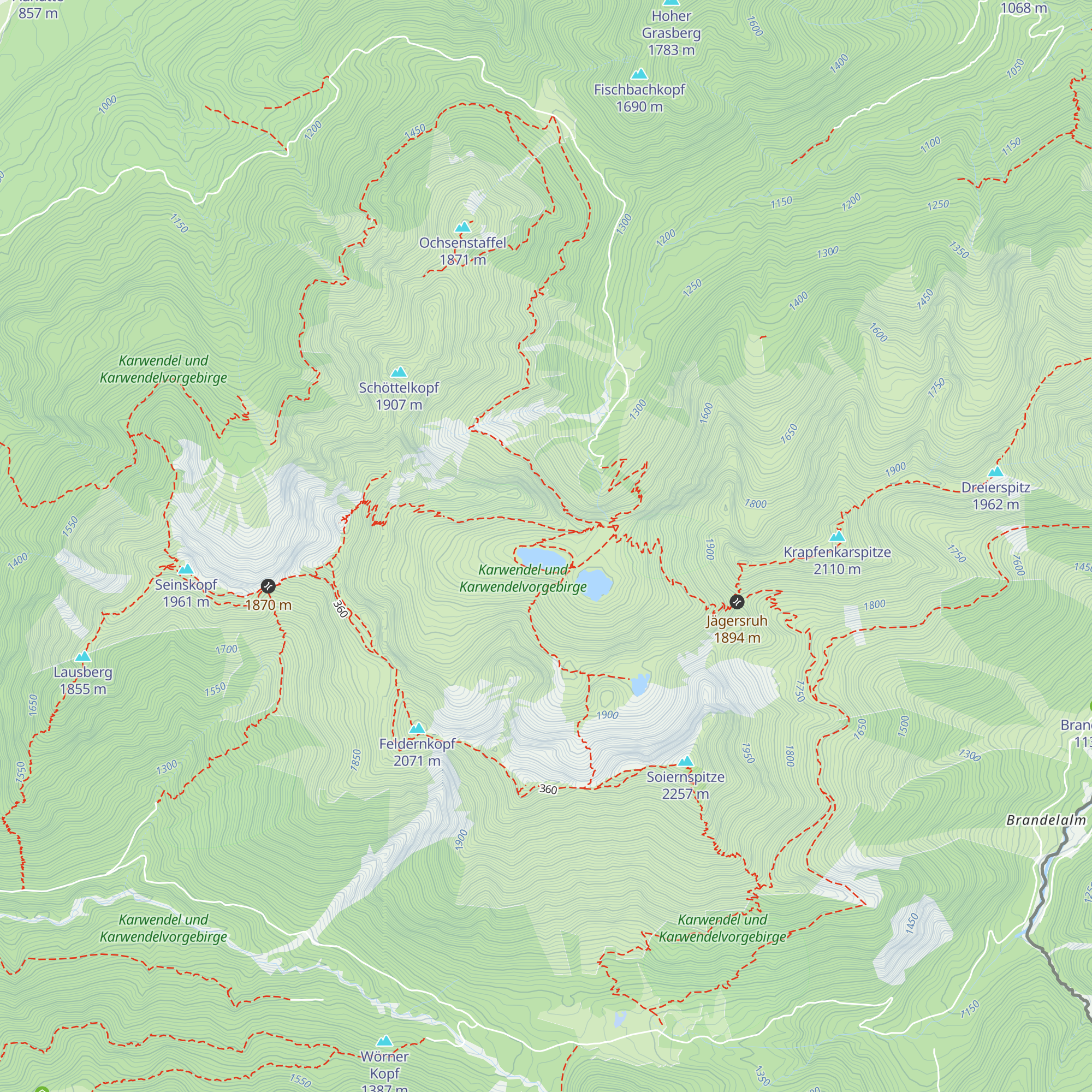 Diensthütte Bergwacht Krün map