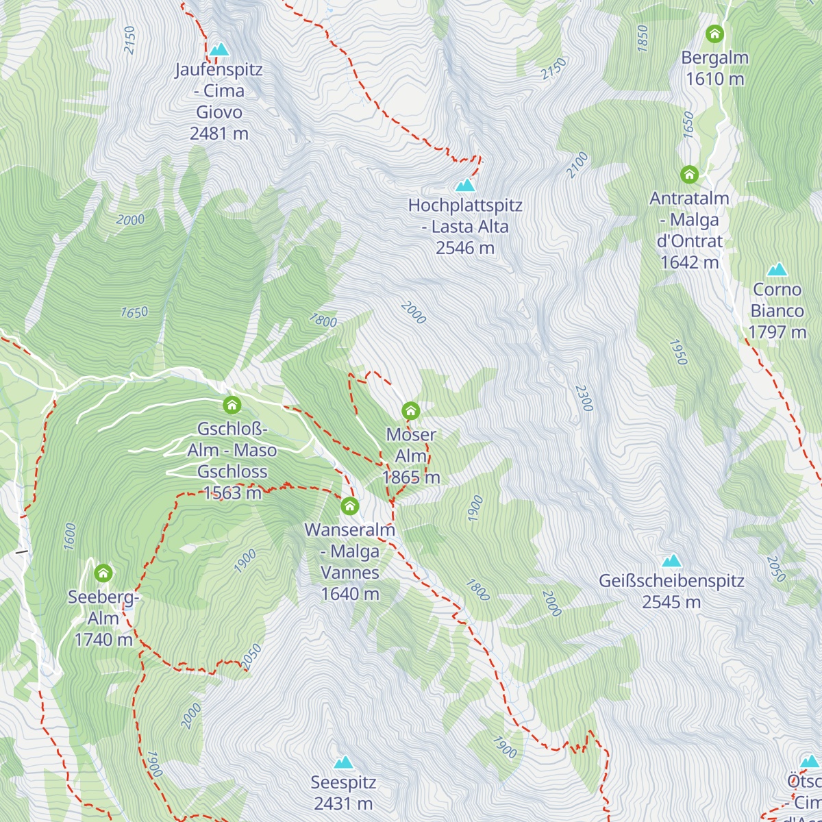 Moser Alm map