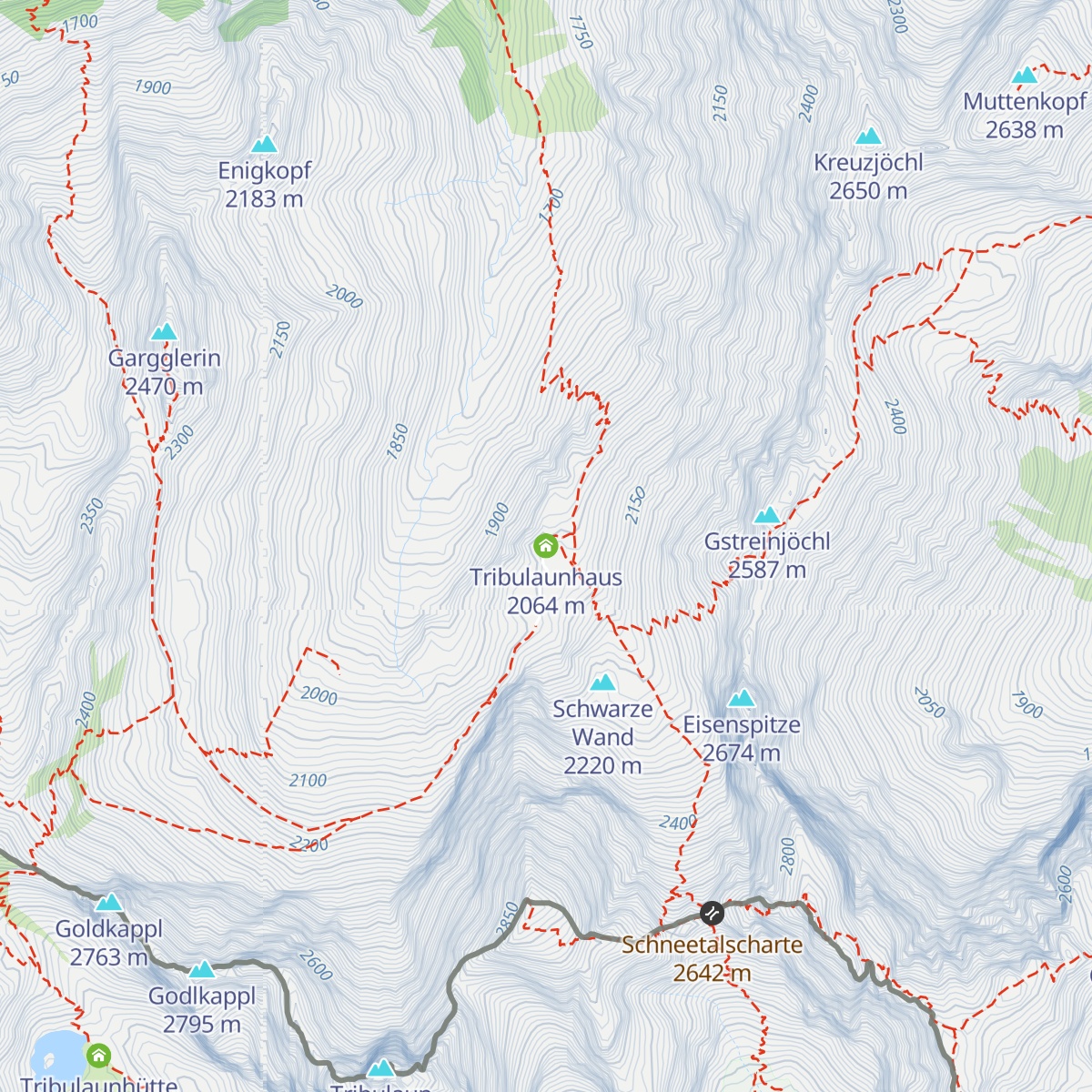 Tribulaunhaus map
