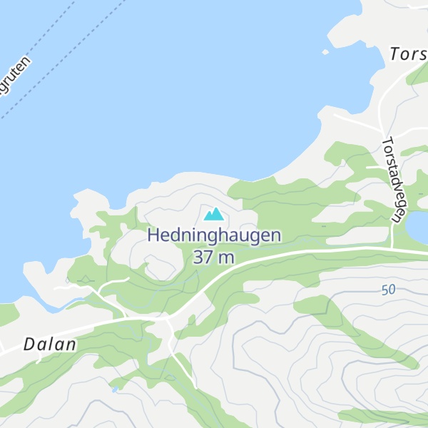 Map of Hedninghaugen