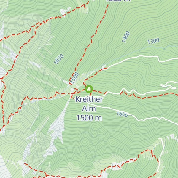Map of Kreither Alm