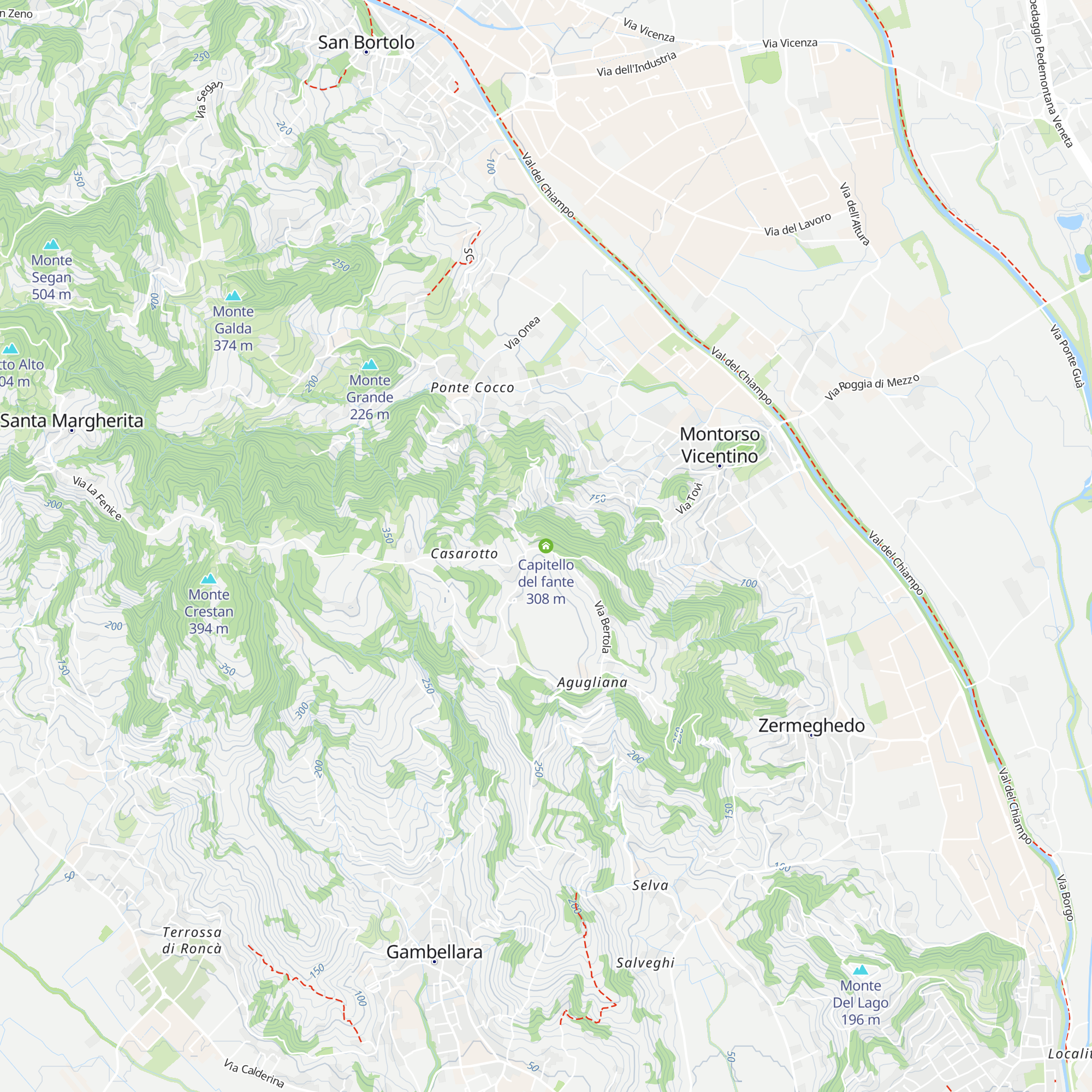 Capitello del fante map
