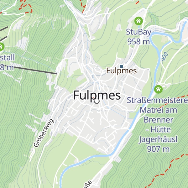 Map of Pizzeria Dorfalm