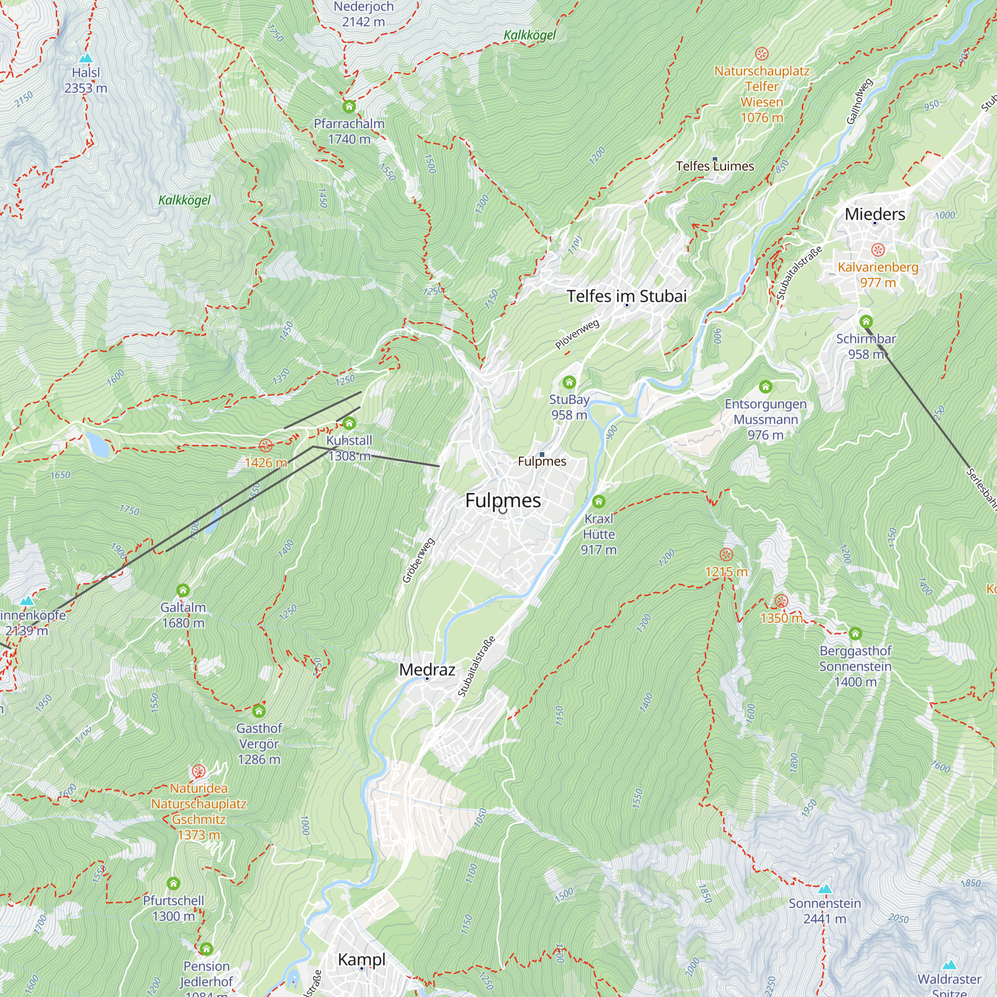 Pizzeria Dorfalm map