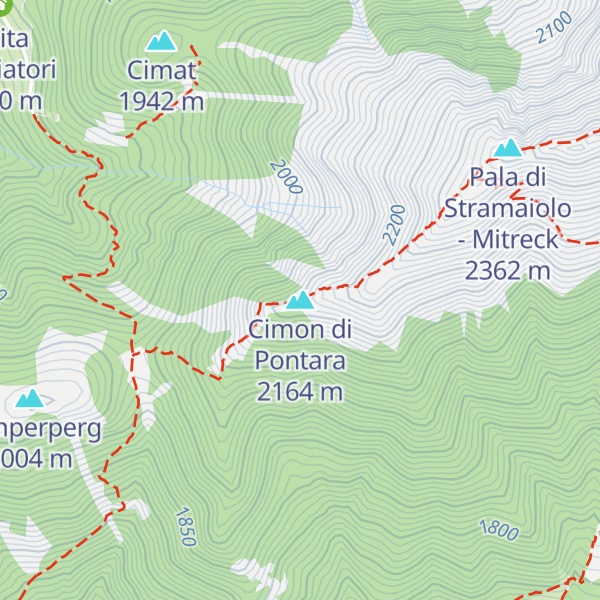 Map of Cimon di Pontara