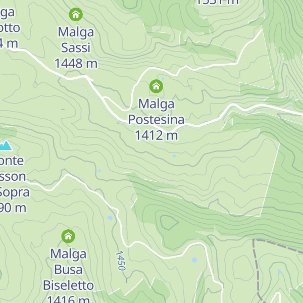 Map of Malga Fratte