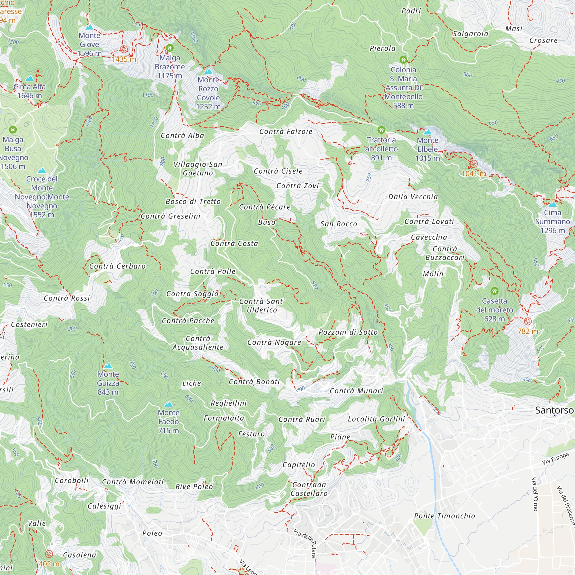 Baita al lago map