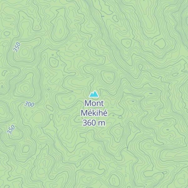 Map of Mont Mékihé