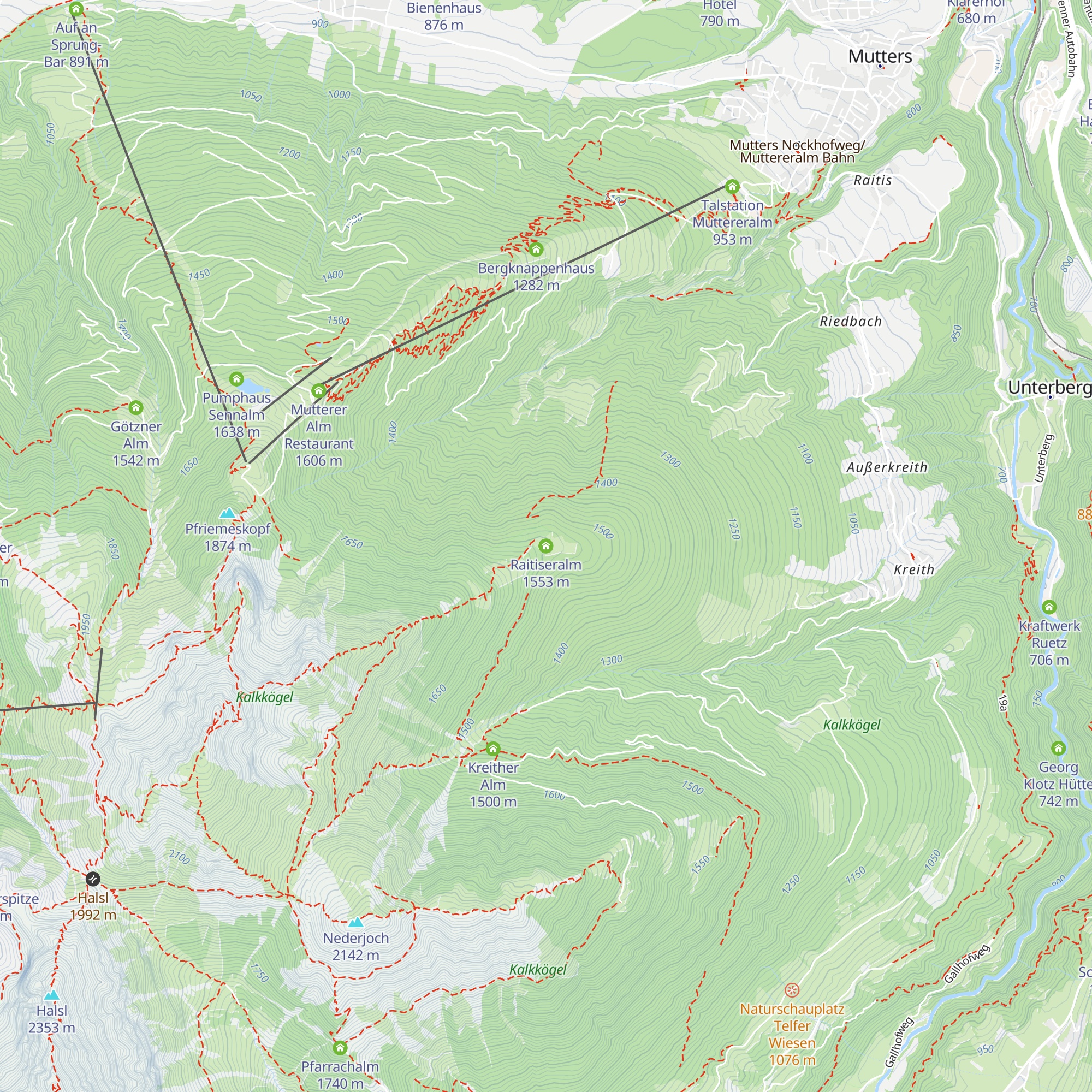 Raitiseralm map