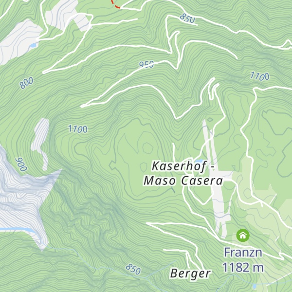 Map of Franzenberg - Monte Francesco