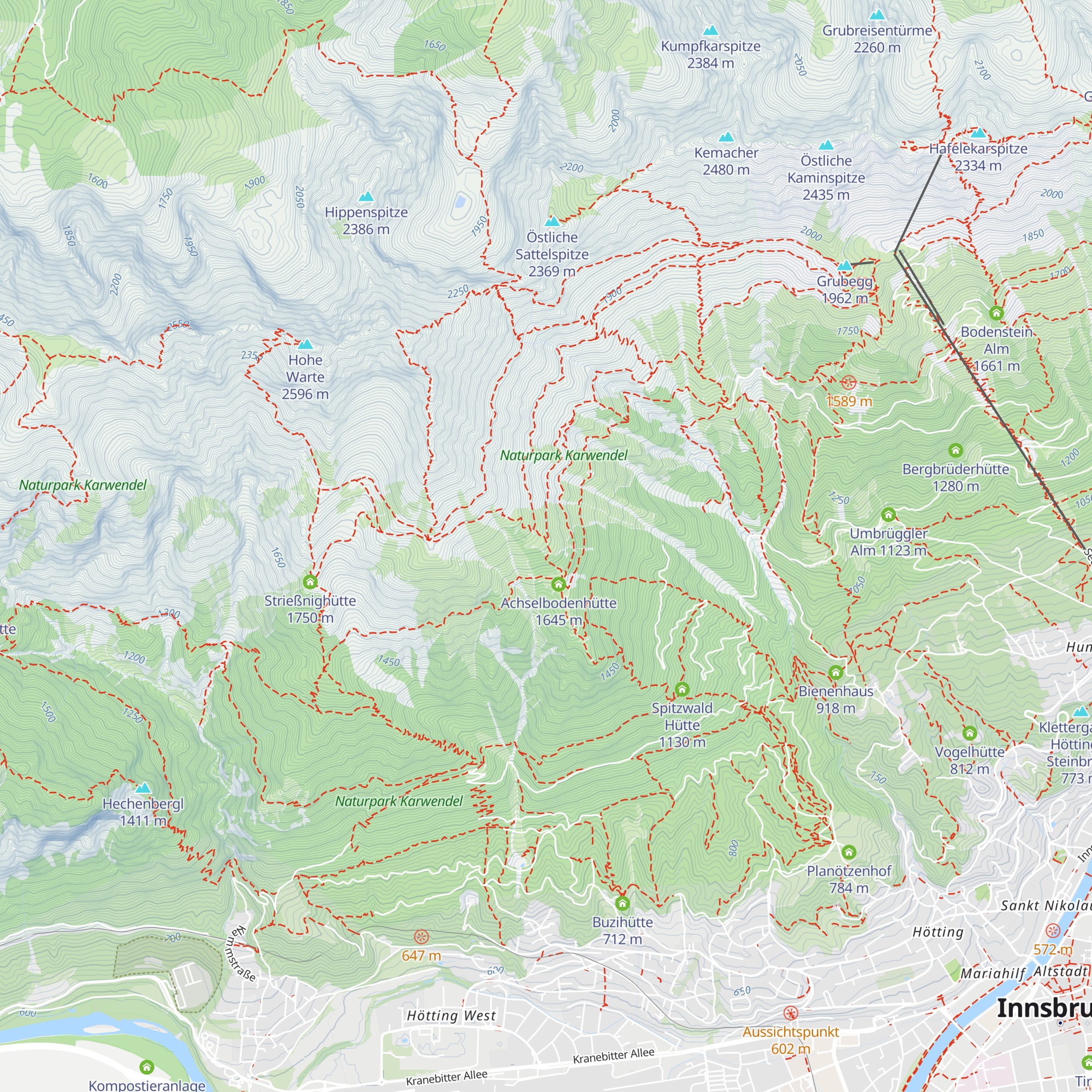 Ehem. Nairzhütte map