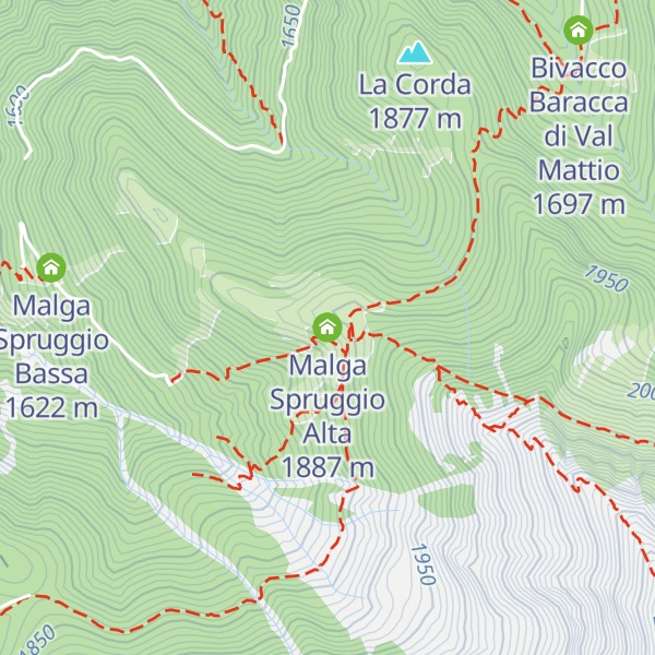 Map of Malga Spruggio Alta