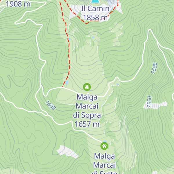 Map of Malga Marcai di Sopra