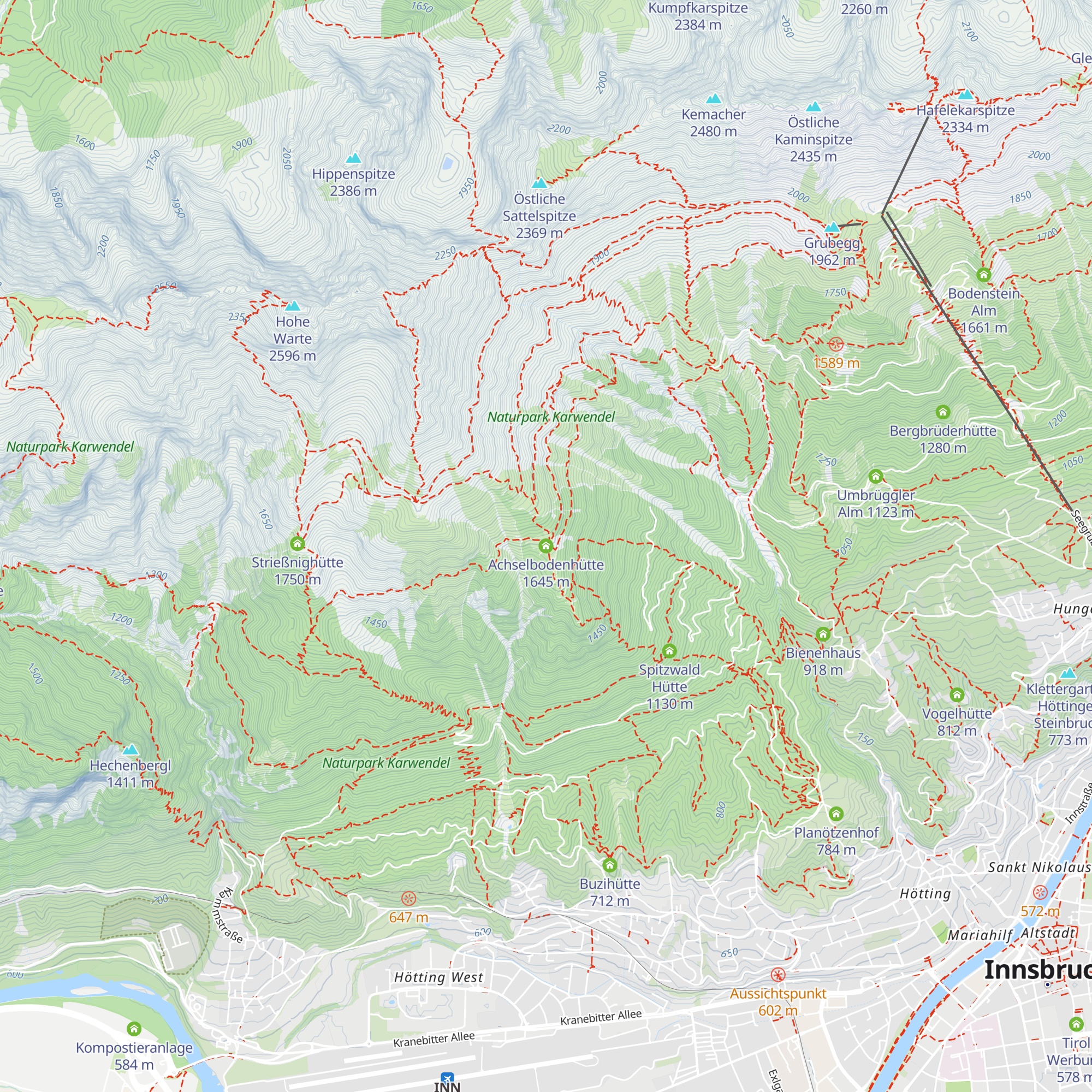 Achselbodenhütte map