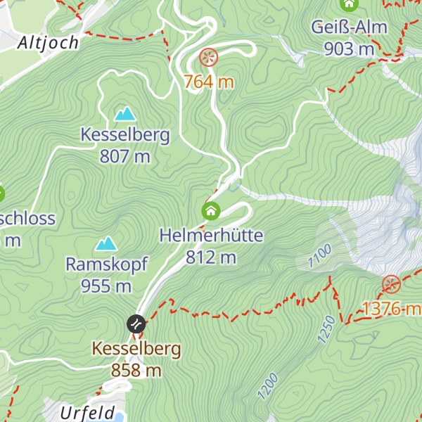 Map of Helmerhütte