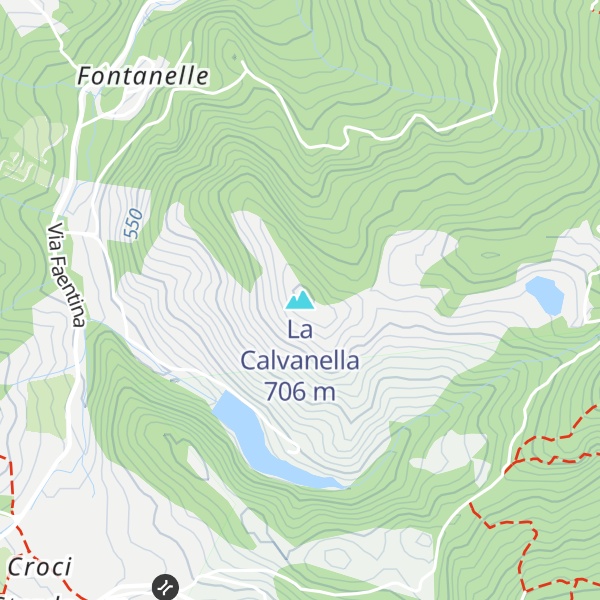 Map of La Calvanella