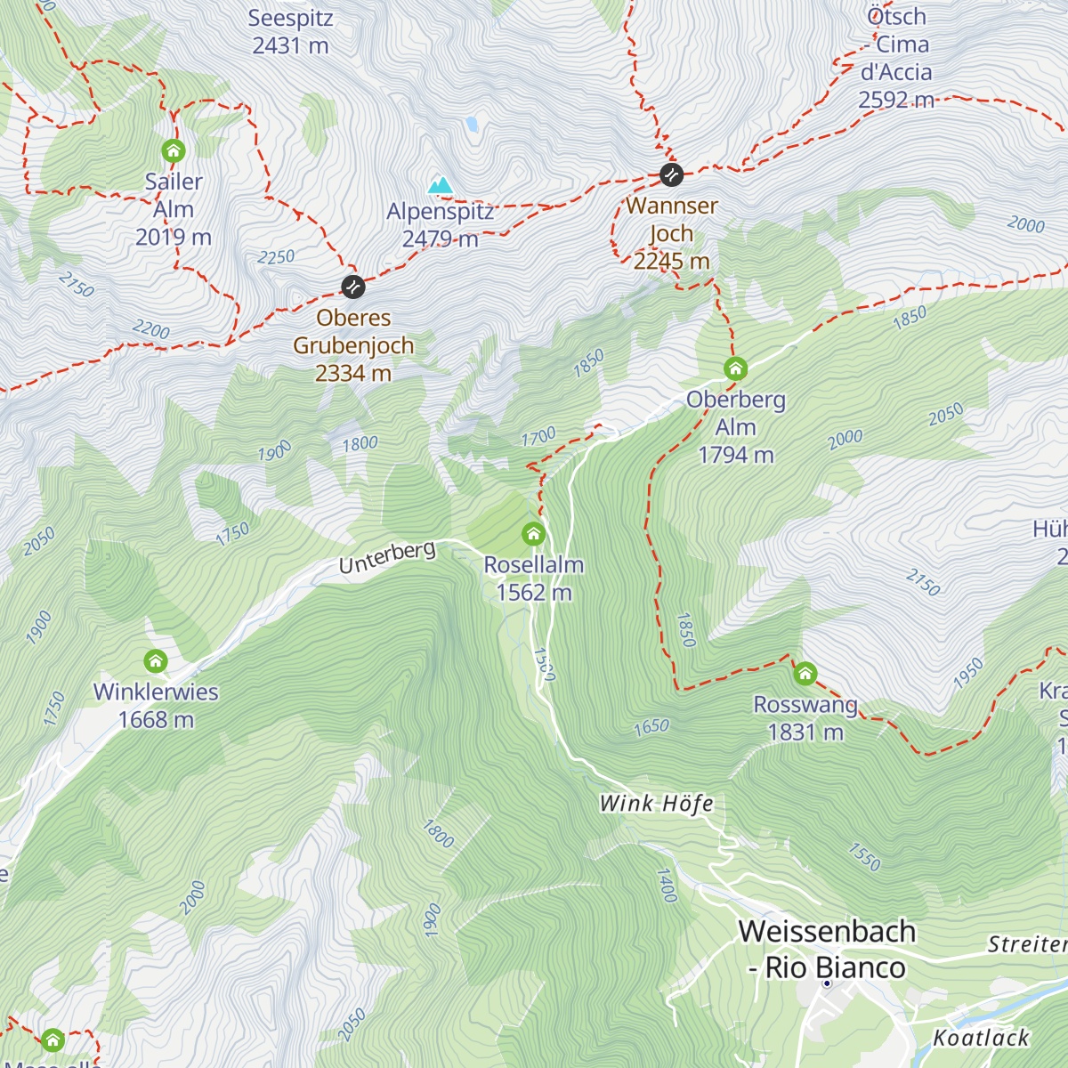 Rosellalm map